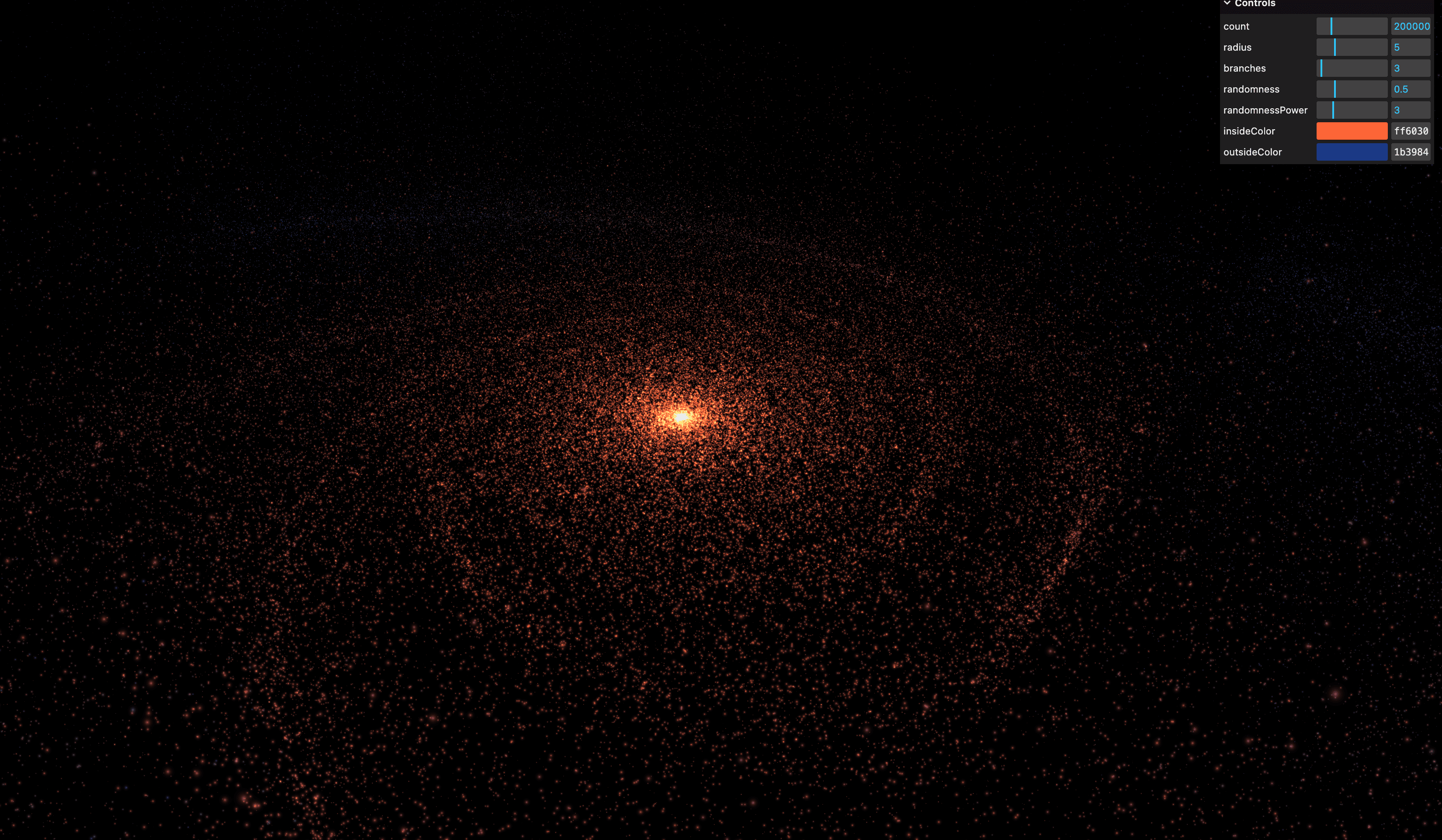 Galaxy Rust | Three.js Galaxy